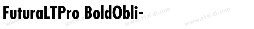 FuturaLTPro BoldObli字体转换